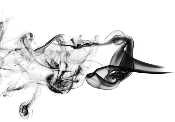 Fumo abstrato mágico sobre branco — Fotografia de Stock