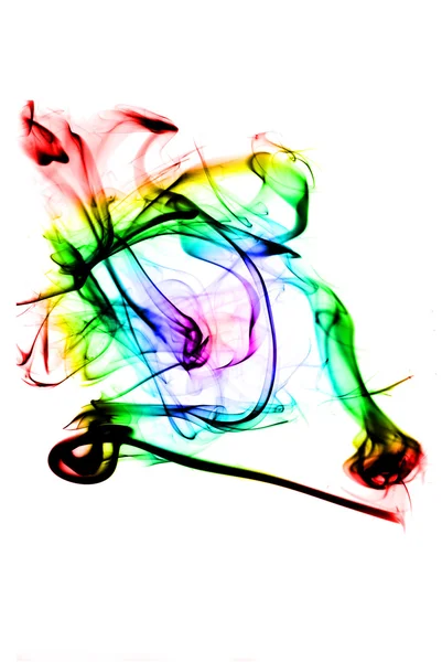 Curve di fumo colorate magiche — Foto Stock