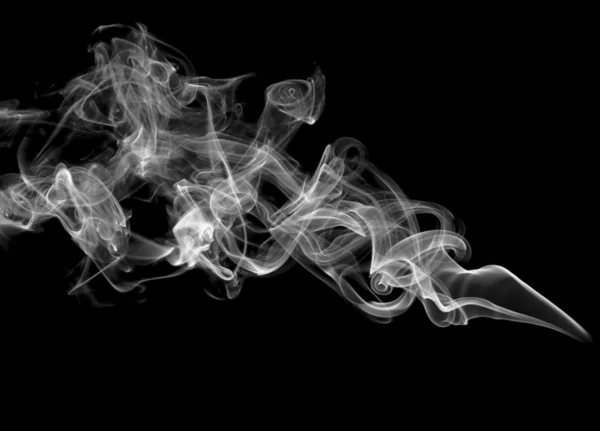 Abstrakter Rauch auf weißem Hintergrund — Stockfoto