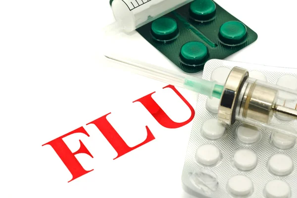 Advertencia FLU H1N1 porcina — Foto de Stock