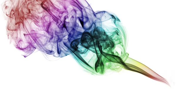 Градиентный разноцветный абстрактный дым — стоковое фото