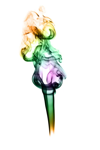 그라데이션 다채로운 마법의 연기 — 스톡 사진