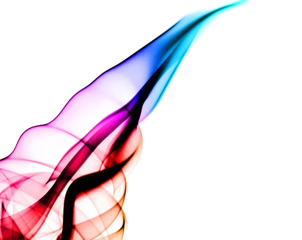 Kleurovergang gekleurde rook abstracte vorm — Stockfoto
