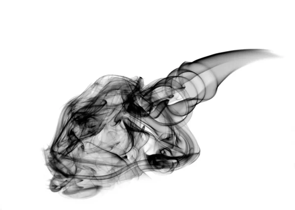 Волшебный дым над белым — стоковое фото