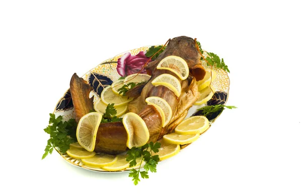 Food - bloated fresh-water catfish — Stock Photo, Image