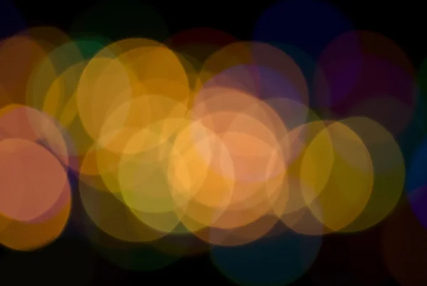 Feestelijke wazig kleurrijke lichten 's nachts — Stockfoto