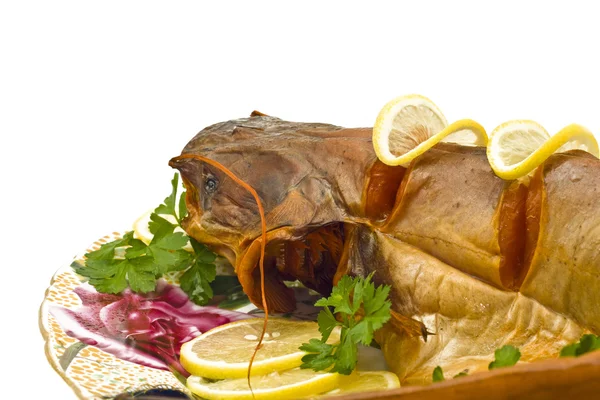Cena - bagre de agua dulce (sheatfish ) — Foto de Stock