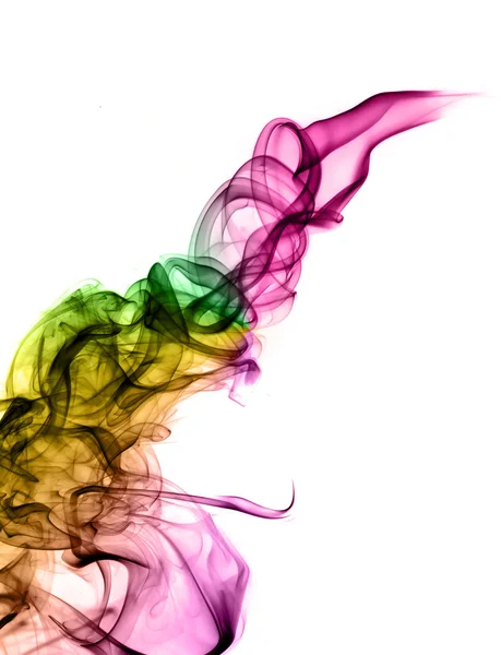 Ondas abstratas coloridas do fumo — Fotografia de Stock