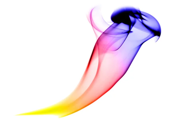 Colorido mágico humo abstracto sobre blanco — Foto de Stock