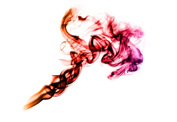 Färgglada rök abstrakt form — Stockfoto