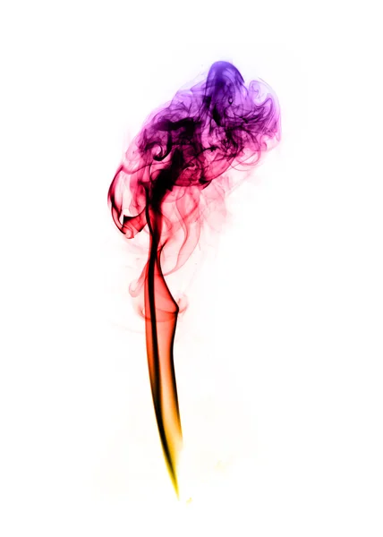 Dym kolorowy streszczenie krzywe — Zdjęcie stockowe