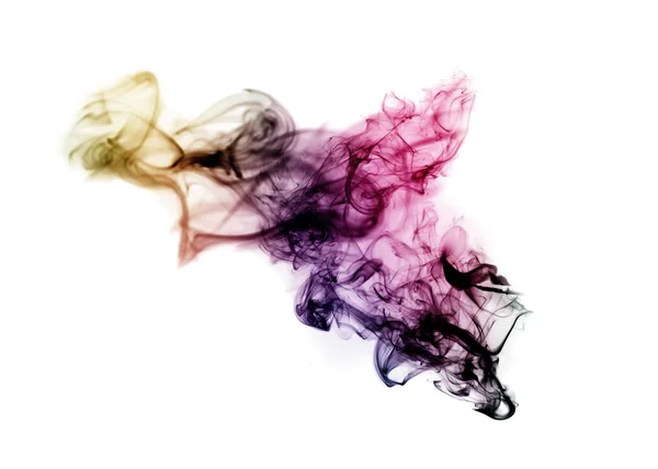 Colored with gradient blurred fume — Stock Photo, Image