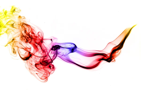 Abstrakte farbige Rauchform — Stockfoto