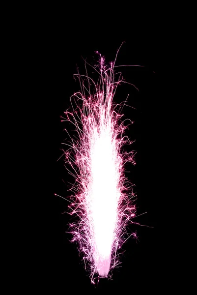 stock image Colored (crimson) birthday fireworks