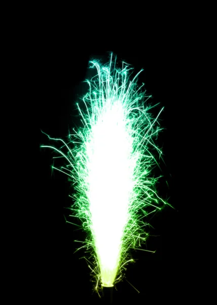색 (양상추와 청록색) 생일 firewor — 스톡 사진
