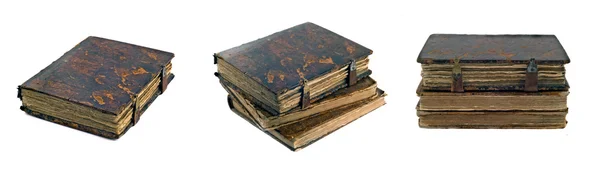 Collage of Stack di vecchi libri obsoleti — Foto Stock