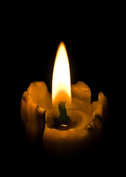 Nahaufnahme von schönem Kerzenlicht — Stockfoto