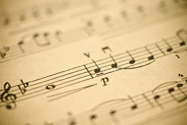 Muzyka klasyczna - notatki — Zdjęcie stockowe