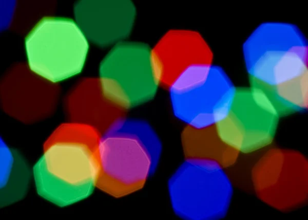 Heldere kleurrijke wazig lights — Stockfoto