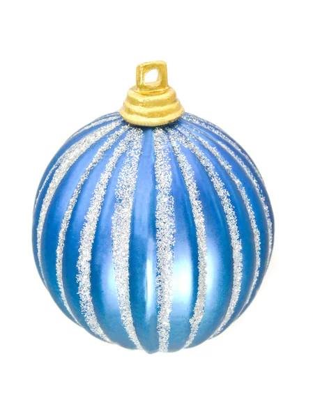 Weihnachten - blaue Dekorationskugel — Stockfoto