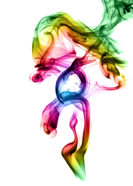 Helder gekleurde rook abstract — Stockfoto