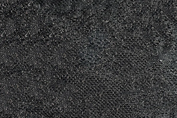 Tecido ornamental preto com faíscas — Fotografia de Stock