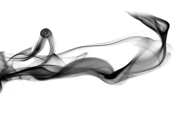 Abstrakt rök på den vita bakgrunden — Stockfoto
