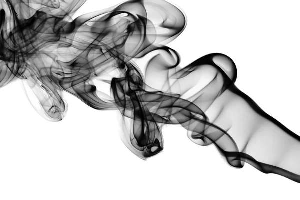Siyah duman soyut şekilleri — Stok fotoğraf