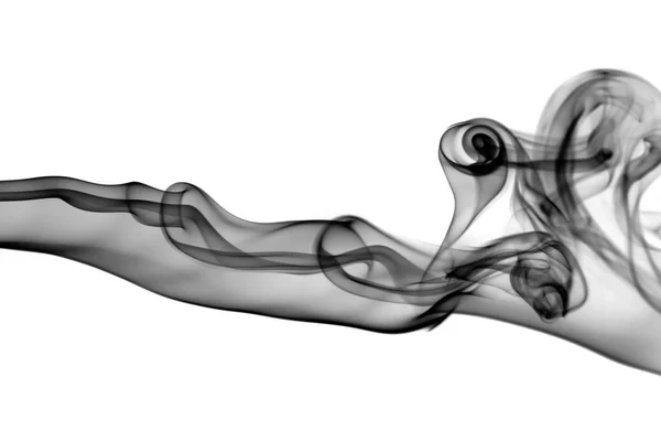 Curvas abstractas humo negro — Foto de Stock