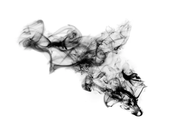 Zwarte wazig fume abstracte vorm — Stockfoto
