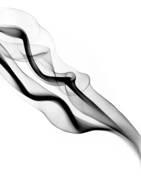 Чёрная абстрактная форма дыма — стоковое фото