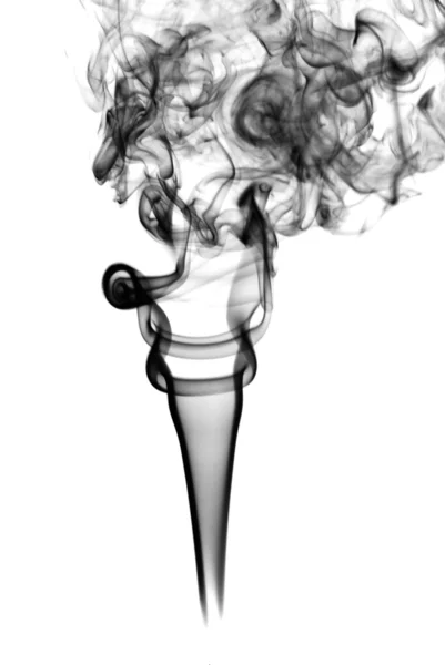 Zwarte abstracte rook curven — Stockfoto