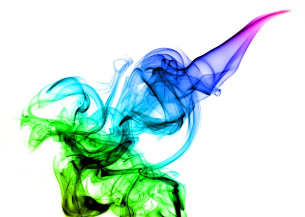 Prachtige gekleurde abstracte rook — Stockfoto