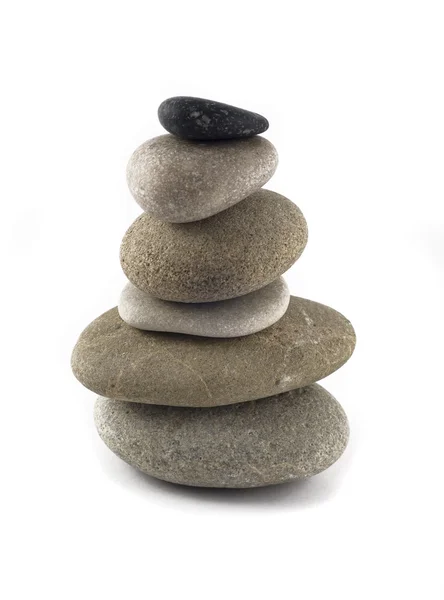 Pile ou tour en pierre équilibrée — Photo
