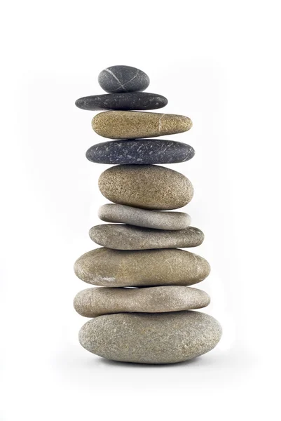 Evenwichtige stenen stapel — Stockfoto