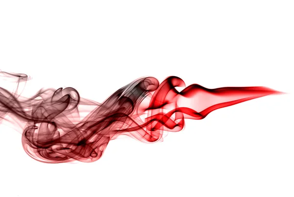 Ondas abstractas de humo rojo —  Fotos de Stock