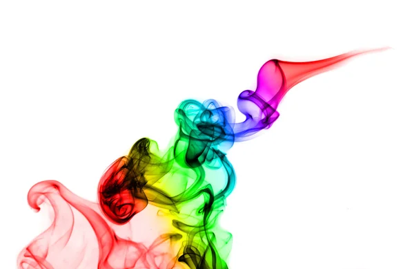 Courbes de vapeur colorées abstraites — Photo