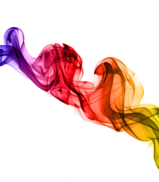 Ondes de fumée colorées abstraites — Photo