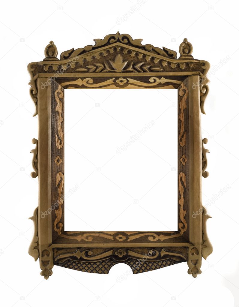 Beautiful wooden carved Frame — Stock Photo © Arsgera 1366507