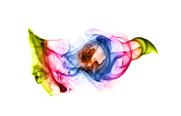 Colorful abstract fume waves — Stock Photo, Image