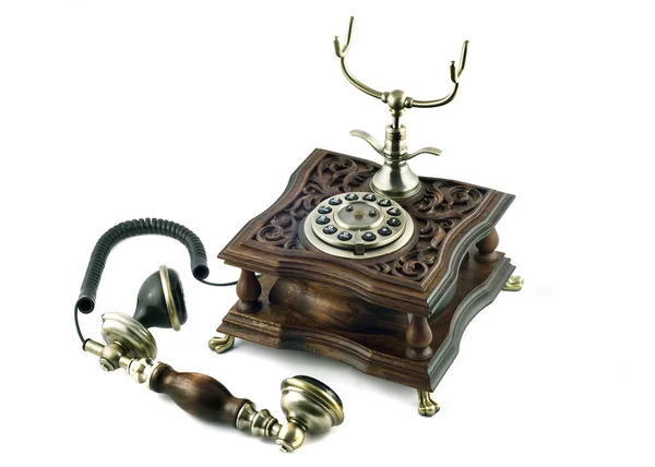 Eski moda telefon. — Stok fotoğraf