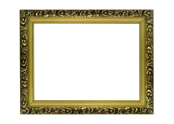 Empty Horizontal golden Frame
