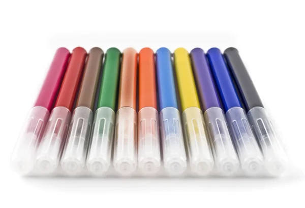 Marcadores coloridos de ponta de feltro (caneta ) — Fotografia de Stock