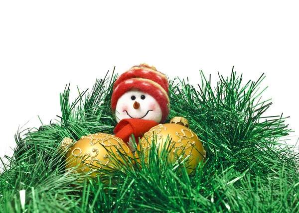 Vánoční hračka s barevné dekorace — Stock fotografie