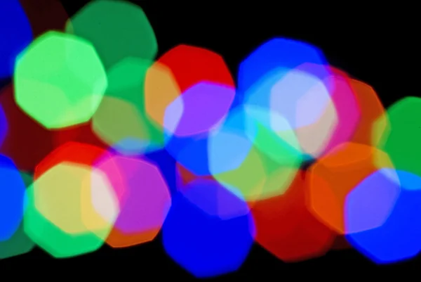 Wazig feestelijke kleurrijke lichten — Stockfoto