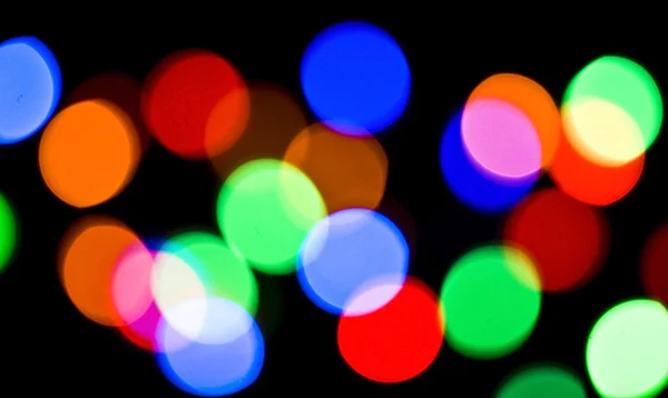 Wazig kleurrijke feestelijke lichten — Stockfoto