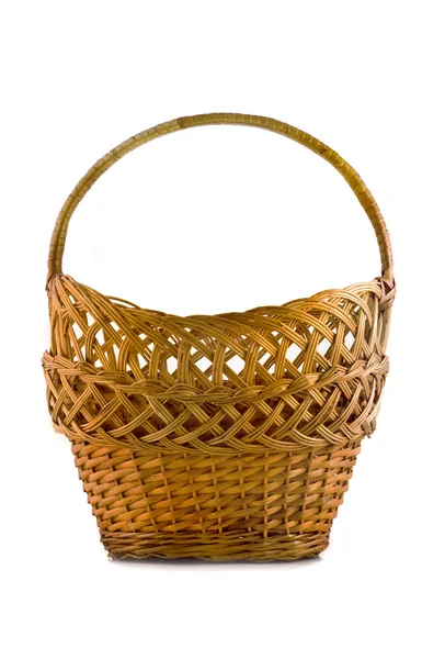 Beautiful woven basket for food — Stock Photo, Image