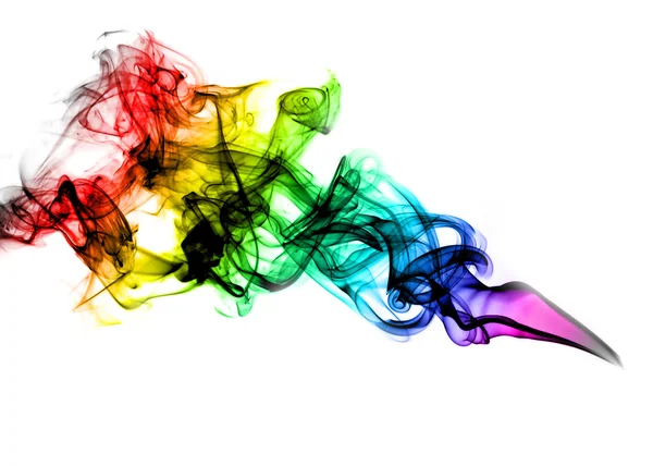 Beautiful coloured smoke — Stock Photo, Image