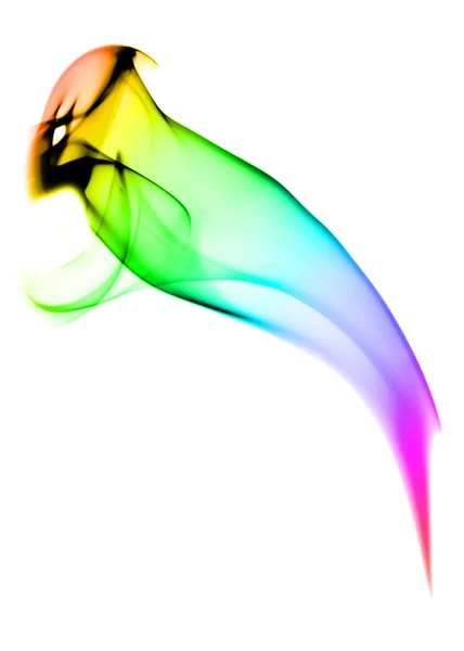 Pássaro de fumo abstrato com gradiente — Fotografia de Stock