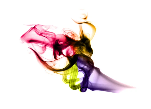 Magie farbigen Rauch abstrakte Form — Stockfoto